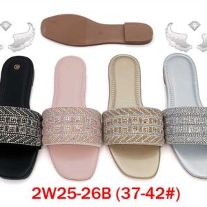 MOQ50pairs 2W25-26B (Size 37-42) Mix Color and Size OPP Package