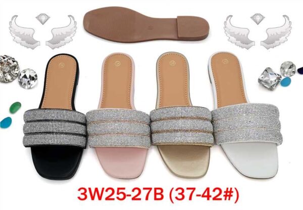 MOQ50pairs 3W25-27B (Size 37-42) Mix Color and Size OPP Package