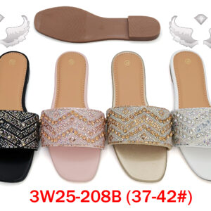 MOQ50pairs 3W25-208B (Size 37-42) Mix Color and Size OPP Package