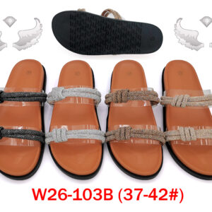 MOQ36pairs W26-103B (Size 37-42) Mix Color and Size OPP Package