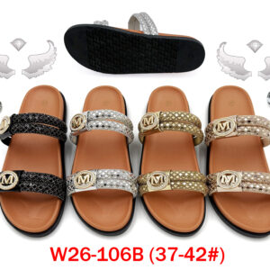 MOQ36pairs W26-106B (Size 37-42) Mix Color and Size OPP Package