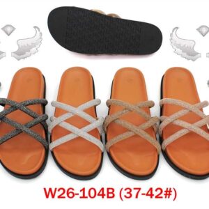 MOQ36pairs W26-104B (Size 37-42) Mix Color and Size OPP Package