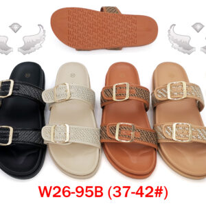 MOQ36pairs W26-95B (Size 37-42) Mix Color and Size OPP Package