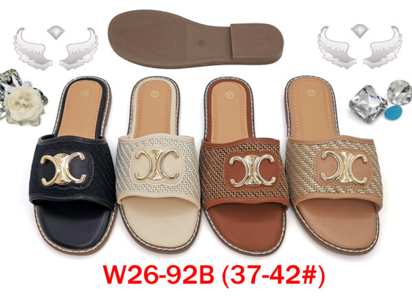 MOQ50pairs W26-92B (Size 37-42) Mix Color and Size OPP Package
