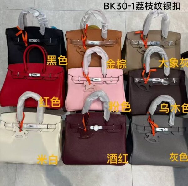 MOQ10pcs 20cm 25cm 30cm No Logo No Box Ladies Handbag