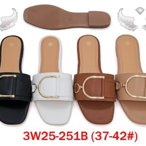 MOQ50pairs 3W25-251B (Size 37-42) Mix Color and Size OPP Package