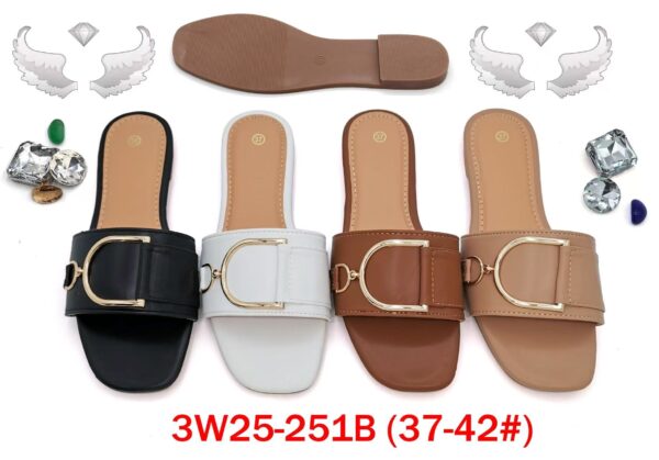 MOQ50pairs 3W25-251B (Size 37-42) Mix Color and Size OPP Package