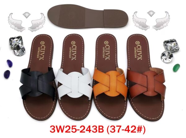 MOQ50pairs 3W25-243B (Size 37-42) Mix Color and Size OPP Package
