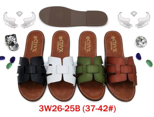 MOQ50pairs 3W26-25B (Size 37-42) Mix Color and Size OPP Package