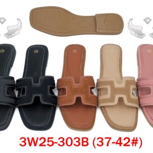 MOQ50pairs 3W25-303B (Size 37-42) Mix Color and Size OPP Package