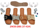 MOQ50pairs 2W26-28B (Size 37-42) Mix Color and Size OPP Package