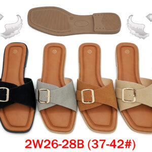 MOQ50pairs 2W26-28B (Size 37-42) Mix Color and Size OPP Package