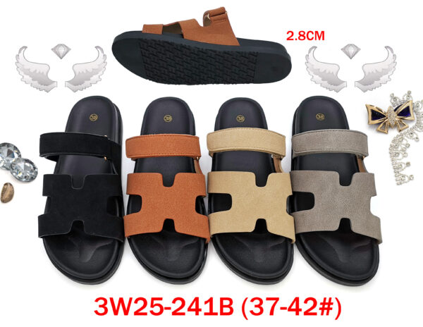 MOQ36pairs 3W25-241B (Size 37-42) Mix Color and Size OPP Package