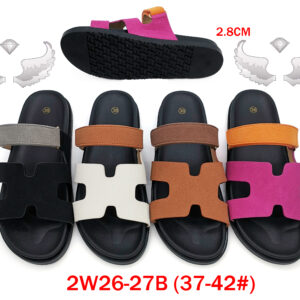 MOQ36pairs 2W26-27B (Size 37-42) Mix Color and Size OPP Package