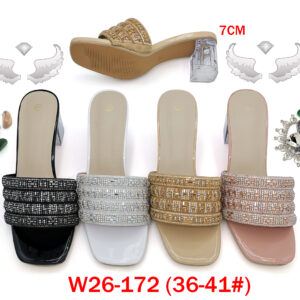 MOQ24pairs W26-172 (Size 36-41) Mix Color and Size OPP Package