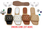 MOQ50pairs 3W26-19B (Size 37-42) Mix Color and Size OPP Package