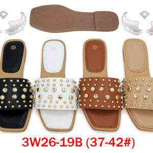 MOQ50pairs 3W26-19B (Size 37-42) Mix Color and Size OPP Package