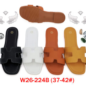 MOQ50pairs W26-224B (Size 37-42) Mix Color and Size OPP Package